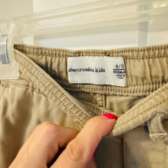 Abercrombie Kids Tan Flat Front Shorts - Picture 2 of 2